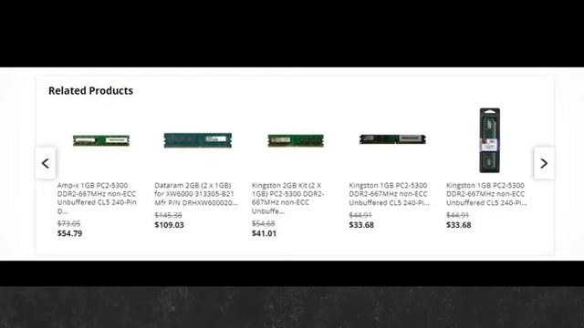 KVR667D2N5/1G Kingston 1GB PC2-5300 DDR2-667MHz non-ECC Unbuffered CL5 240-Pin DIMM Dual Rank Memor смотреть онлайн