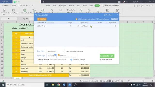 LabKomp#17 Convert file ke PDF dari Excel di WPS OFFICE смотреть онлайн