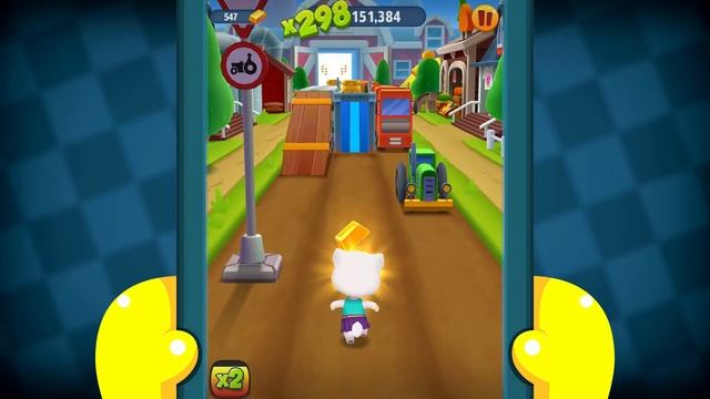 Talking Tom Gold Run DAY #165 Walkthrough The best cat runner game! Recommend index five stars смотреть онлайн