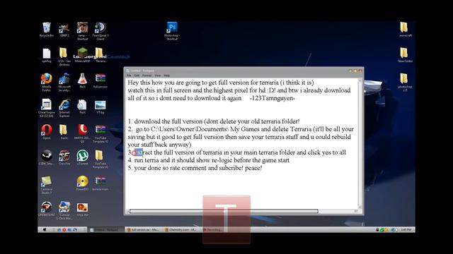 How to update Terraria to full version (check the discription смотреть онлайн