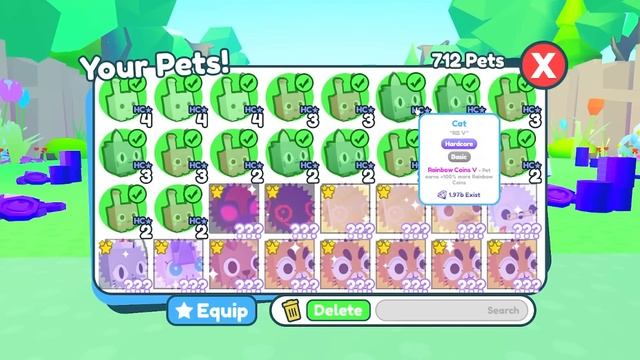 HOW I BEAT HARDCORE With BASIC CATS In Pet Simulator X