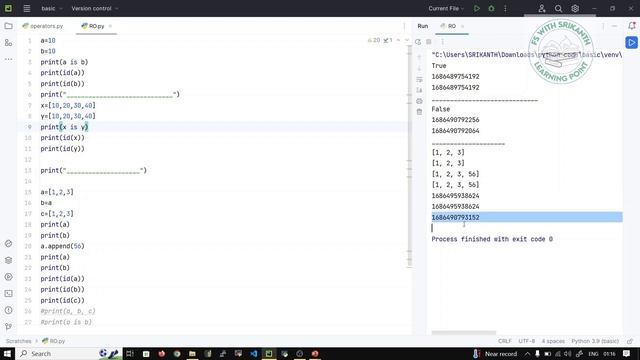 Python_22 | Python Operators | Identity and Membership Operators in python | python 2023 смотреть онлайн
