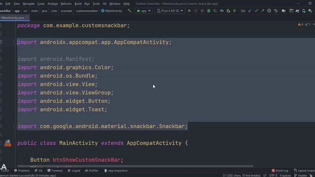 ANDROID - CUSTOM SNACK BAR TUTORIAL IN JAVA. смотреть онлайн