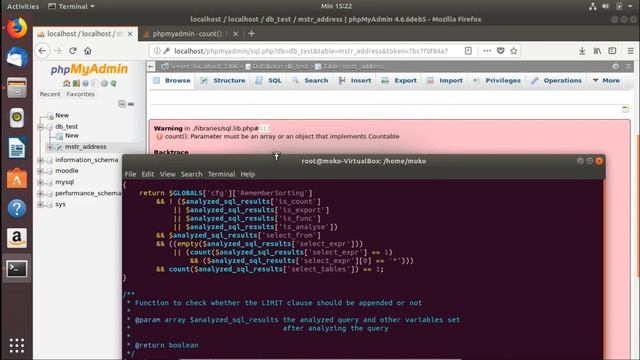 How fix phpmyadmin in ubuntu - Parameter must be an array or an object that implements Countable. смотреть онлайн