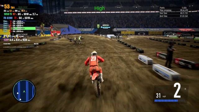 Monster Energy Supercross -The Official Videogame 3 1050ti ( Very High , High , Medium , Low смотреть онлайн