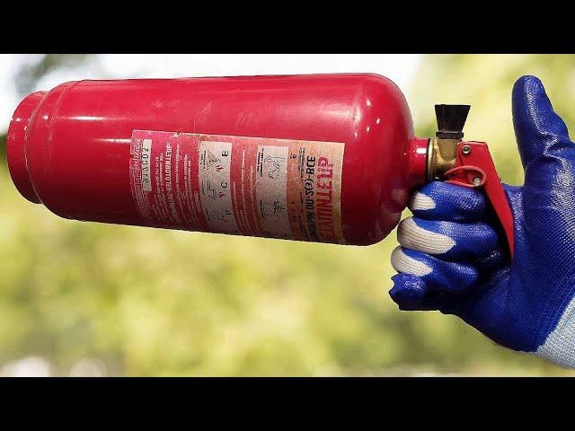 НЕ выбрасывайте свой старый огнетушитель!!! 3 потрясающие идеи для поделок своими руками!!! смотреть онлайн