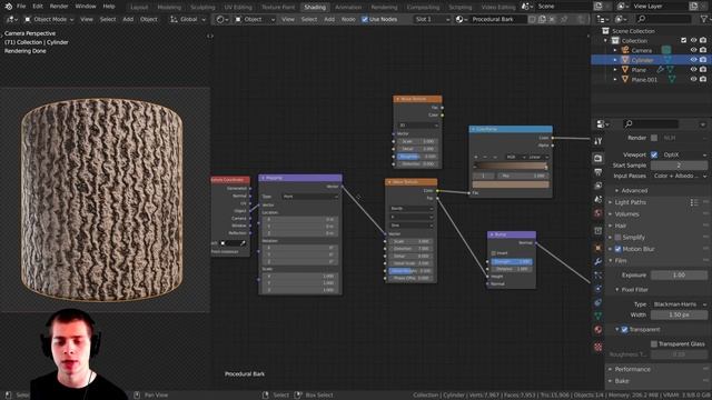 Procedural Tree Bark Material (Blender Tutorial) смотреть онлайн