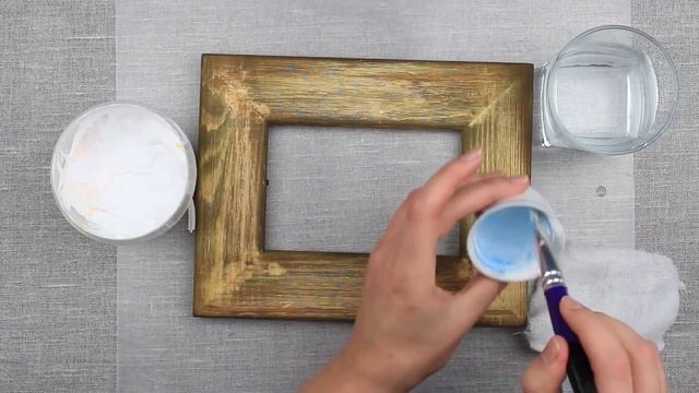 Декор рамки для фото в технике браширования своими руками смотреть онлайн