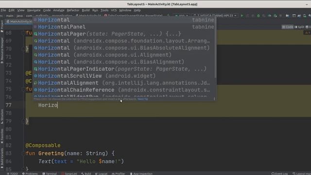 TabLayout in jetpack compose/jetpack compose tab layout in android studio||Solution code Android смотреть онлайн