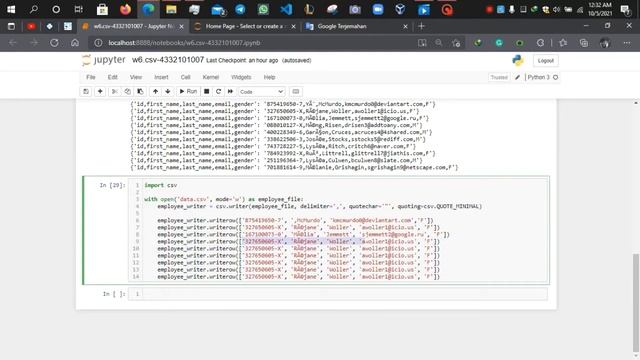 open writing csv file in python смотреть онлайн