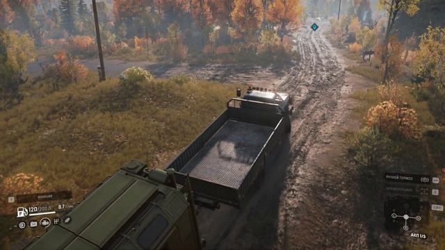 SnowRunner - Прохождение доп. миссии ( Ремонт грузовика ) Michigan, USA - Challenging game mode смотреть онлайн