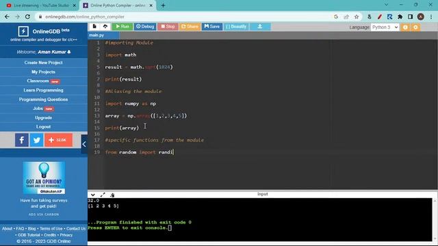 Modules and packages in Python | GUI with python bootcamp | Code Sprint смотреть онлайн