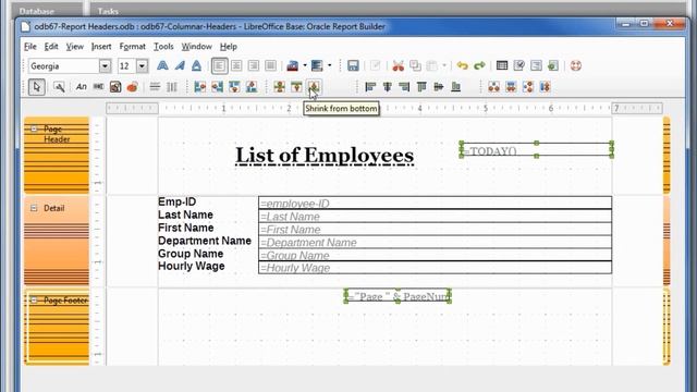 LibreOffice Base (67) Report Headers-Footers смотреть онлайн