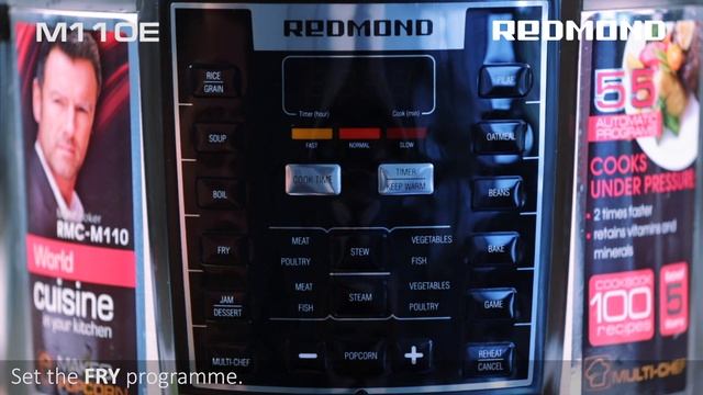 Beef chili in the Pressure Multi cooker REDMOND RMC-M110E смотреть онлайн