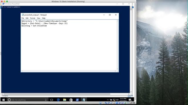 Simple Script to Remove Files That are Older Than a Certain Number of Days - PowerShell for System смотреть онлайн