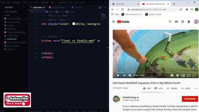 How to add YouTube videos to your Website | Html Iframe смотреть онлайн