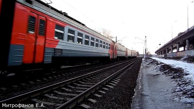 Электропоезд ЭД4М-0137 (ТЧ-3), приг. поезд №6162 Чехов - Москва.