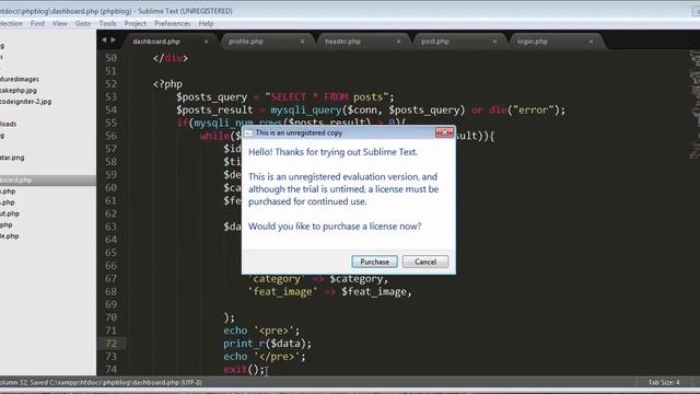 PHP BLOG Application - Displaying all posts on Dashboard Part-8 смотреть онлайн