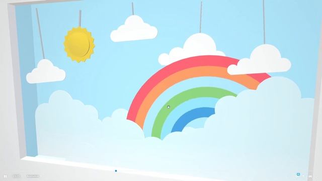 3d модель картины Всплывающей радуги / 3d model of a pop-up rainbow painting смотреть онлайн
