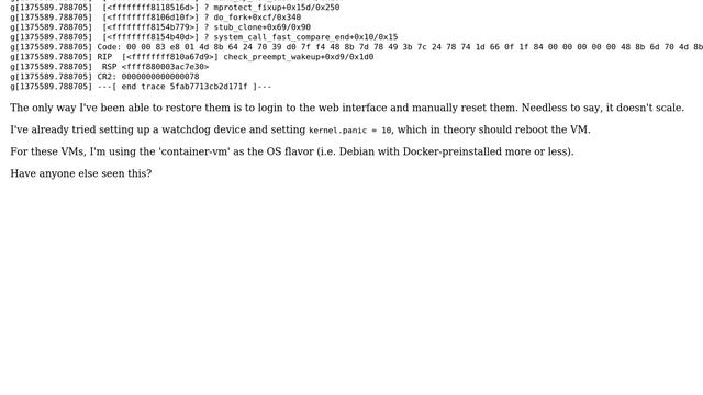 'BUG: unable to handle kernel NULL pointer dereference at' on Google Compute Engine смотреть онлайн