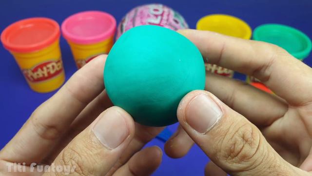 Learn Colors with 5 Color Play Doh Balls and PJ Masks Molds | Kinder Joy LOL Surprise смотреть онлайн