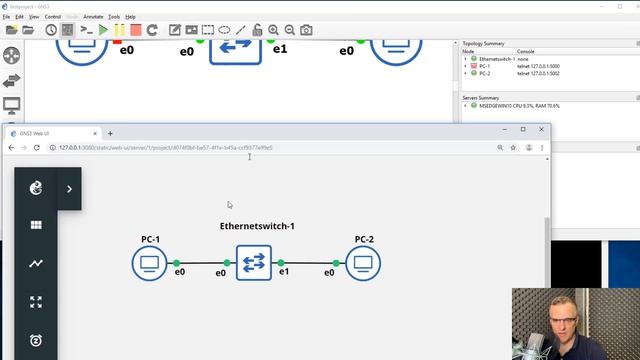 GNS3 2.2 Web UI: Download and install GNS3 on Windows 10 Part 2 смотреть онлайн