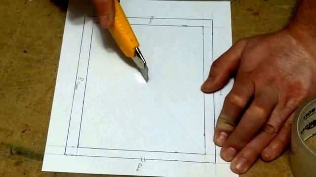 Как красиво оформить свой рисунок в паспарту? смотреть онлайн