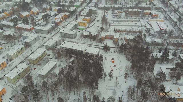 Полет на вертолёте над Озерском одним кадром. Часть 1. Ленина Победа Drone 74