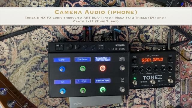Tonex Pedal And Line6 HX Effects - Stereo Cab And DI Tones