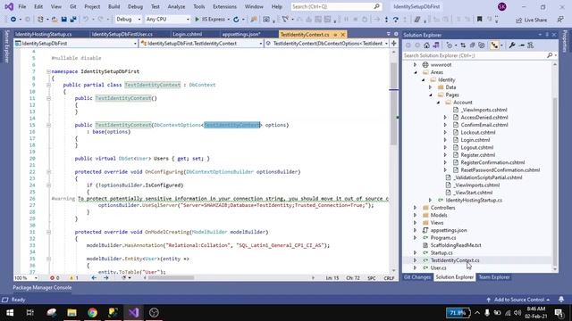 Identity Setup Database First Asp.net core смотреть онлайн