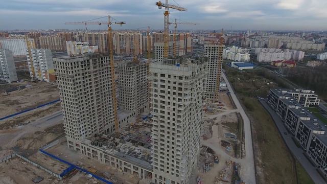 ЖК Легенда на Комендатском. Обзор с высоты птичьего полета. Май 2017 смотреть онлайн