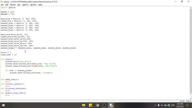 Big Quiz (Game Programming) Game 1 - Python смотреть онлайн