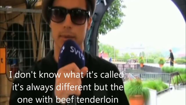 Eric Saade little interview before Allång på Skansen with translations смотреть онлайн