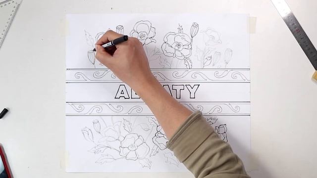 Draw an embroidery sketch. Рисуем эскиз вышивки смотреть онлайн