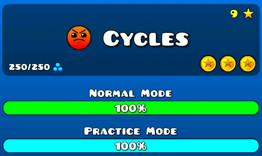 9 Уровень (Cycles) - Geometry Dash