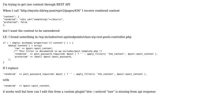 Wordpress: Unrendered content Cornerstone through REST API смотреть онлайн