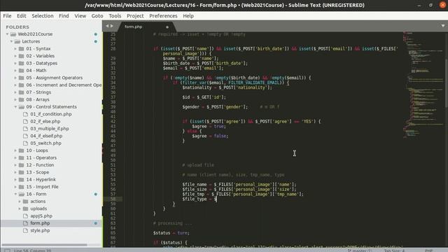 65 PHP Web Development 64 Form Upload File смотреть онлайн