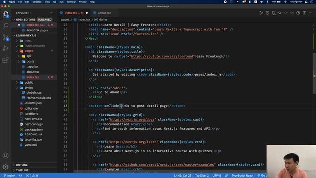 NextJS: 02-03 Navigation between Pages смотреть онлайн