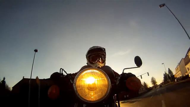 gopro on front fender yamaha xt 250 |HD|720 смотреть онлайн