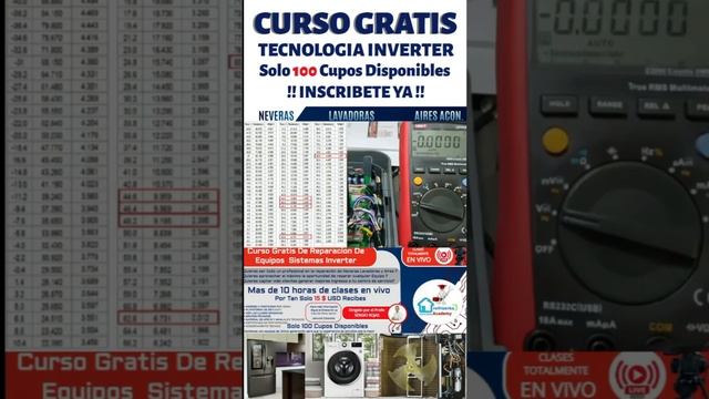 ? Curso Tecnologia Inverter Gratis  ? Fecha: 12/09/2023