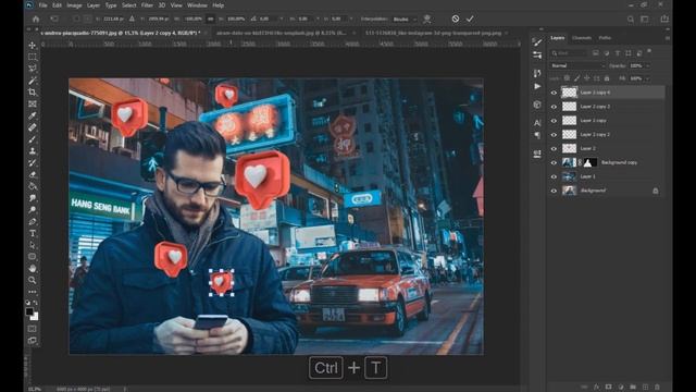 ❤?Photoshop Glow Effect - Photomanipulation - Photoshop 2021 tutorial (photoshop cyberpunk) смотреть онлайн