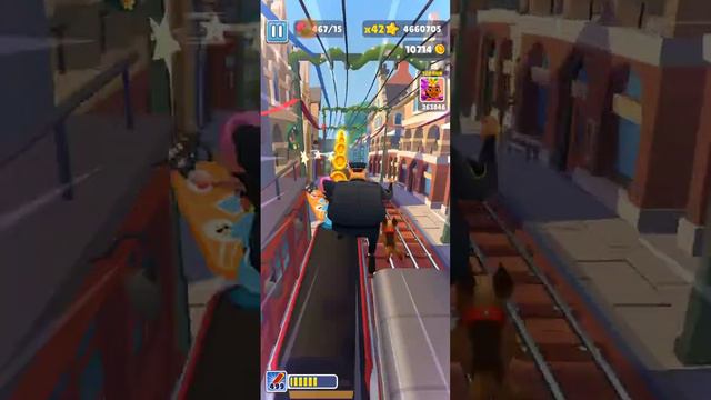 Subway Surf набил 5000000👈😄 не хватила 6 миллионов я побил свой Рекорд👍