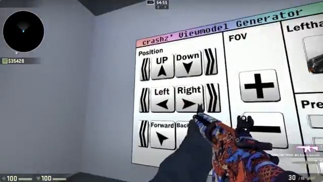 Как изменить положение рук в CS GO смотреть онлайн