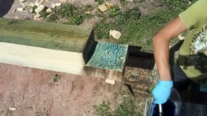 24 Обработка бруса обвязки антисептиком