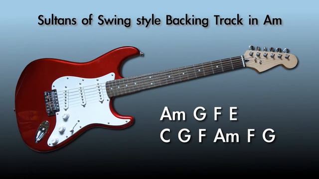 Sultans of Swing type Backing Track in the key of Am смотреть онлайн