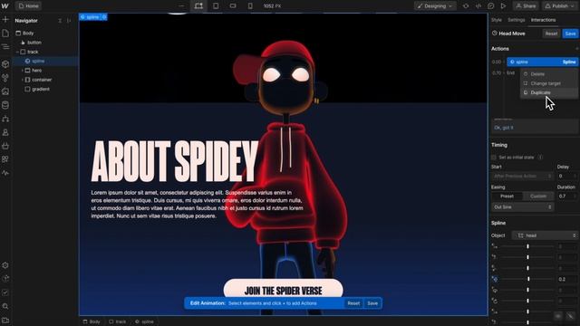 New Spline & Webflow Integration смотреть онлайн