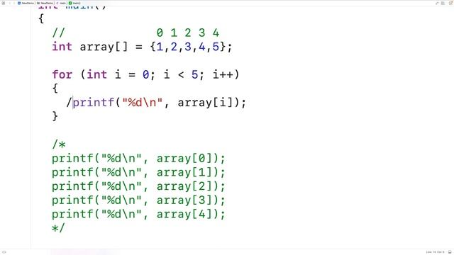 Print An Array | C Programming Example смотреть онлайн