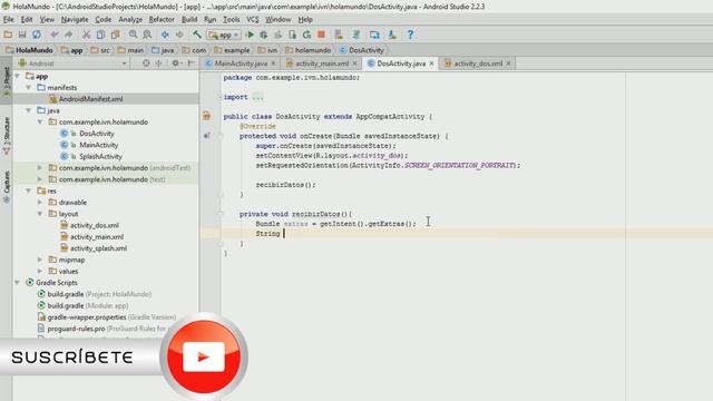 [Tutorial] Cómo enviar datos de un Activity a otro en Android Studio смотреть онлайн