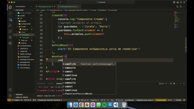 #6 Ciclo de vida de un componente y Watchers - VueJs desde cero [en español] смотреть онлайн