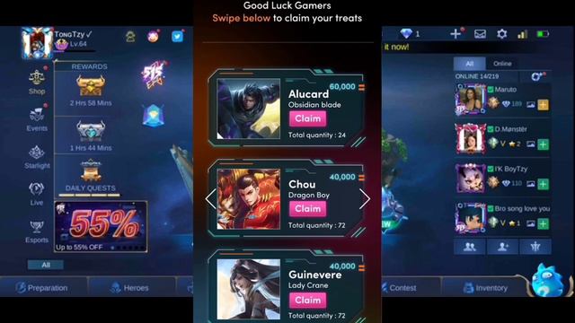 របៀប Claim Skin ពី Event TikTok Treats 515/ How to claim limmit skin in TikTok Treats event. смотреть онлайн